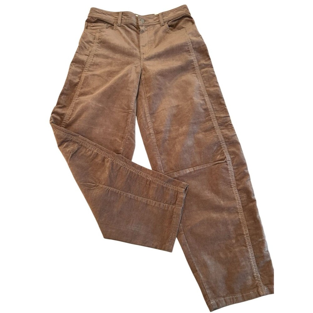 LOFT Made & Loved Tan Corduroy High Waist Barrel Jeans - NWT - size 25/0